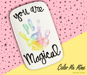 Las Cruces Color Me Mine Rainbow Handprint