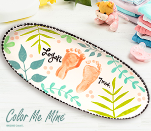 Las Cruces Color Me Mine Tropical Baby Tray
