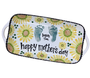 Las Cruces Color Me Mine Footprint Flower Tray