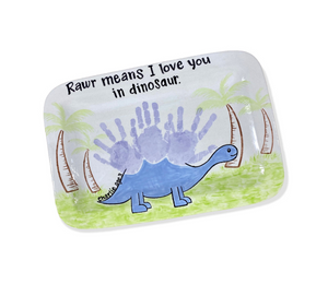 Las Cruces Color Me Mine Handprints Dinosaur