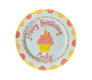 Las Cruces Color Me Mine Birthday Cupcake Plate